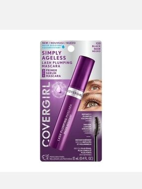 COVERGIRL Simply Ageless Lash Plumping Mascara - Black with Purple Packaging